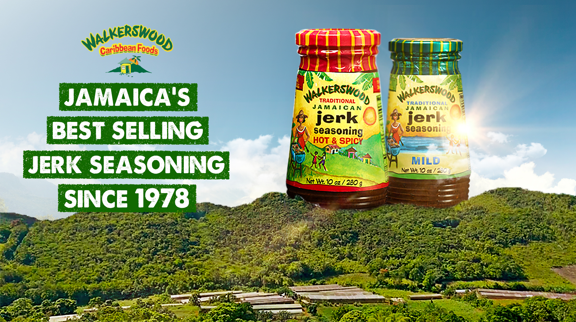 Walkerswood Traditional Jamaican Jerk Seasoning, Hot & Spicy, 10 Oz